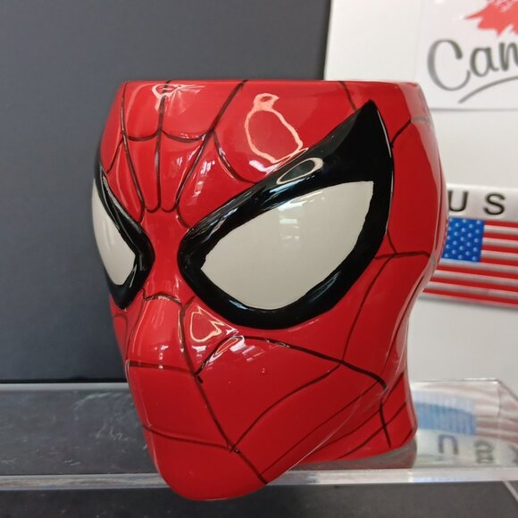 Marvel Spiderman Face 3D Ceramic Mug, 20 oz, Red, V. Good, No Chips 2015 CN - Picture 2 of 12